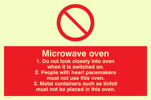 PM187: microwave oven rules