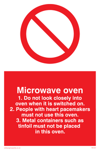 PM187: microwave oven rules