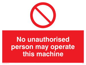 PM35: operate machine unauthorised