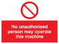 PM35: operate machine unauthorised