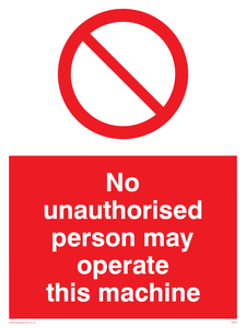 PM35: operate machine unauthorised