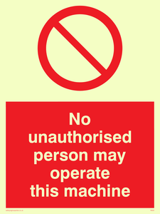 PM35: operate machine unauthorised