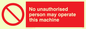 PM35: operate machine unauthorised