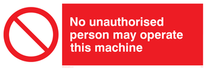 PM35: operate machine unauthorised