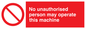 PM35: operate machine unauthorised