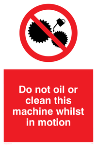 PM38: do not oil whilst in motion