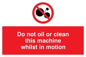 PM38: do not oil whilst in motion