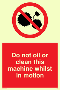 PM38: do not oil whilst in motion