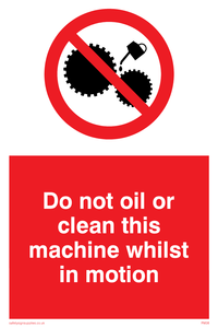 PM38: do not oil whilst in motion
