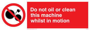 PM38: do not oil whilst in motion