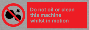PM38: do not oil whilst in motion