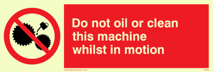 PM38: do not oil whilst in motion