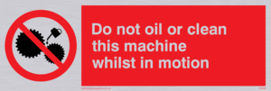 PM38: do not oil whilst in motion