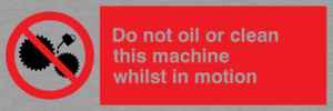 PM38: do not oil whilst in motion