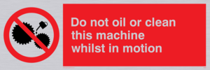 PM38: do not oil whilst in motion