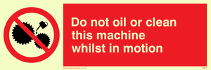 PM38: do not oil whilst in motion
