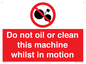 PM38: do not oil whilst in motion