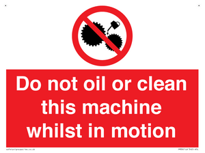 PM38: do not oil whilst in motion