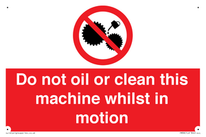 PM38: do not oil whilst in motion