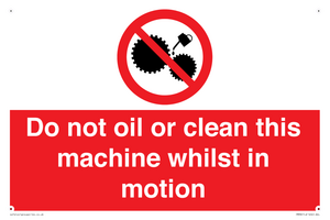 PM38: do not oil whilst in motion