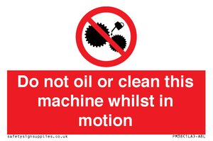 PM38: do not oil whilst in motion