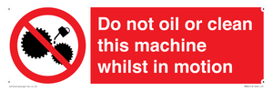 PM38: do not oil whilst in motion