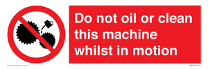 PM38: do not oil whilst in motion