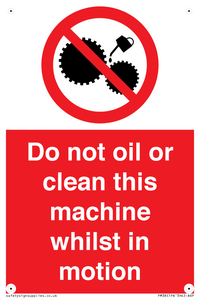 PM38: do not oil whilst in motion