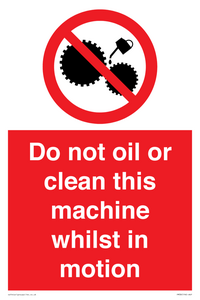 PM38: do not oil whilst in motion