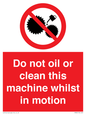 PM38: do not oil whilst in motion