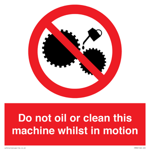 PM38: do not oil whilst in motion