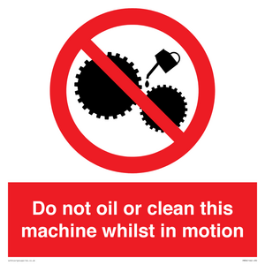PM38: do not oil whilst in motion