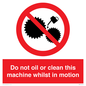 PM38: do not oil whilst in motion