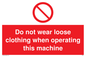 PM42: no loose clothing operating