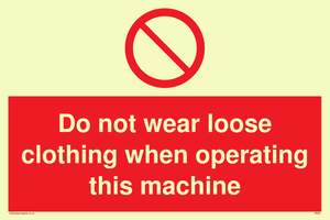 PM42: no loose clothing operating