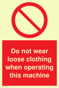 PM42: no loose clothing operating