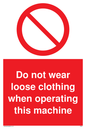 PM42: no loose clothing operating