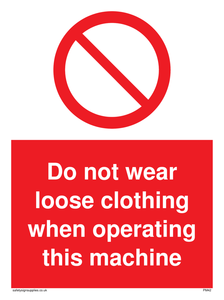 PM42: no loose clothing operating