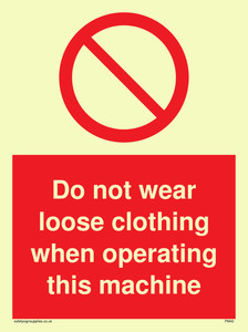 PM42: no loose clothing operating