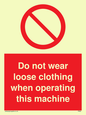 PM42: no loose clothing operating