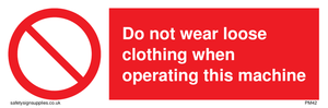 PM42: no loose clothing operating