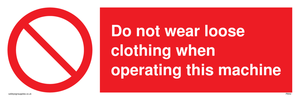 PM42: no loose clothing operating