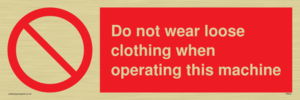 PM42: no loose clothing operating