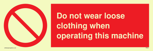 PM42: no loose clothing operating