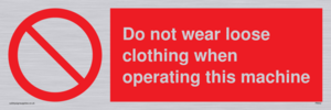 PM42: no loose clothing operating