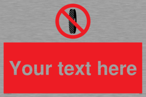 PM5202: Custom Do Not Change Grinding Wheel Sign