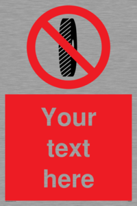 PM5202: Custom Do Not Change Grinding Wheel Sign