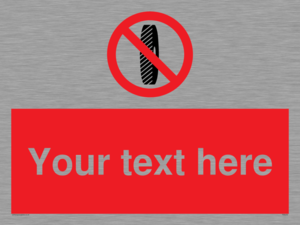 PM5202: Custom Do Not Change Grinding Wheel Sign