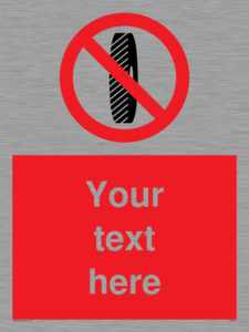 PM5202: Custom Do Not Change Grinding Wheel Sign