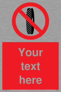 PM5202: Custom Do Not Change Grinding Wheel Sign